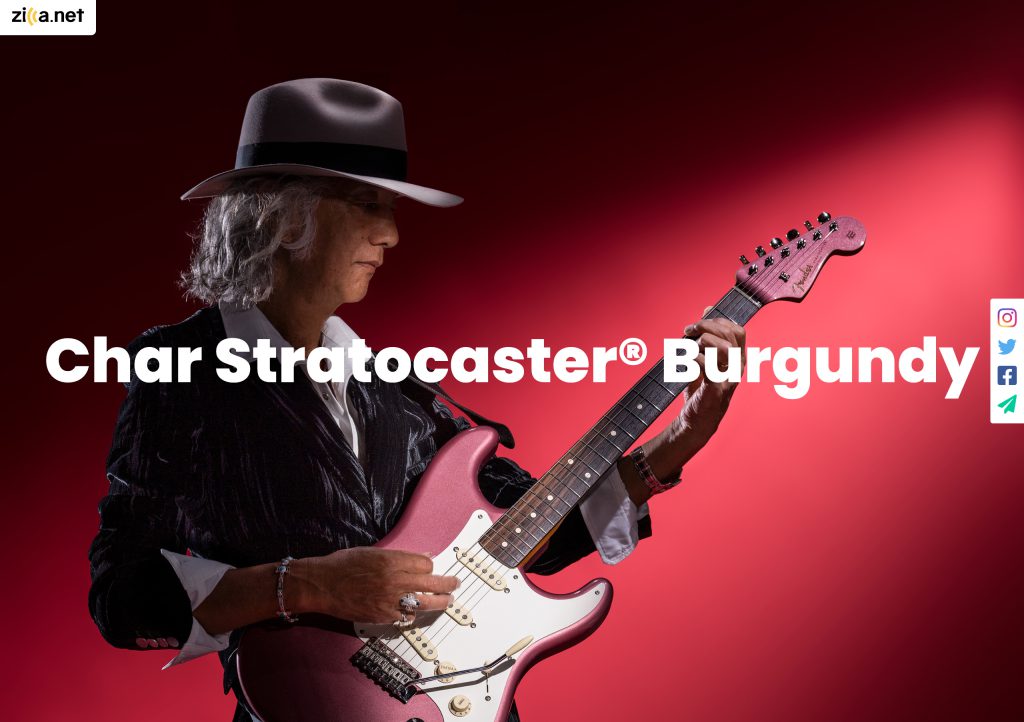 Char Stratocaster® Burgundy